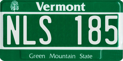 VT license plate NLS185