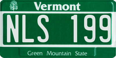 VT license plate NLS199