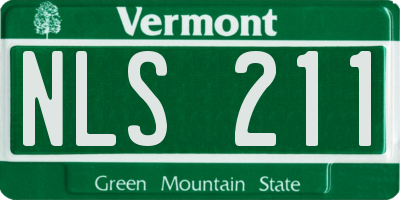 VT license plate NLS211