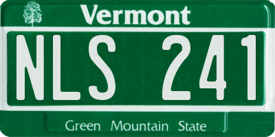 VT license plate NLS241
