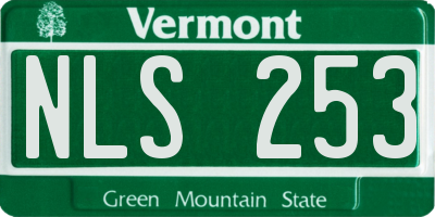 VT license plate NLS253