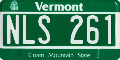VT license plate NLS261