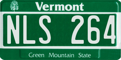 VT license plate NLS264
