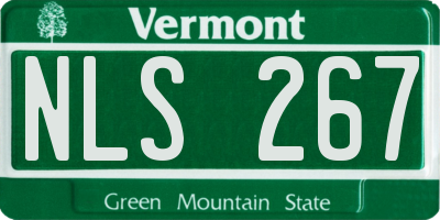 VT license plate NLS267