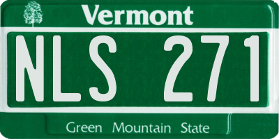 VT license plate NLS271