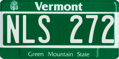 VT license plate NLS272