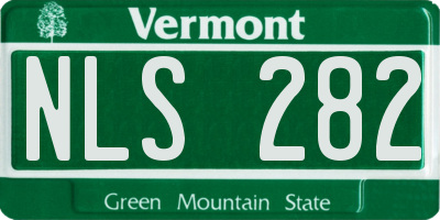 VT license plate NLS282