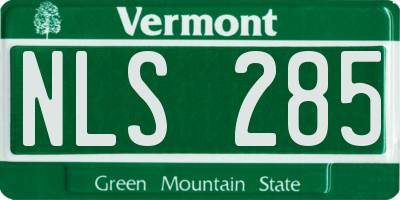 VT license plate NLS285