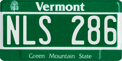 VT license plate NLS286