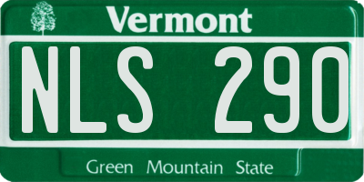 VT license plate NLS290