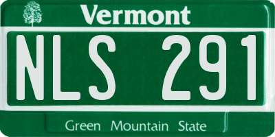 VT license plate NLS291