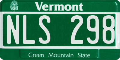 VT license plate NLS298