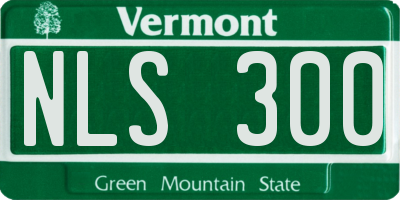 VT license plate NLS300