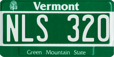VT license plate NLS320