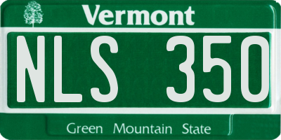 VT license plate NLS350