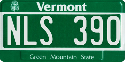 VT license plate NLS390