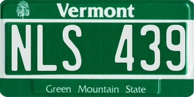 VT license plate NLS439