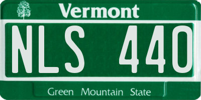 VT license plate NLS440