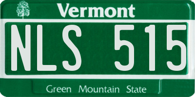 VT license plate NLS515