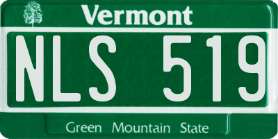 VT license plate NLS519