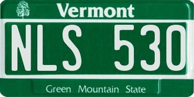 VT license plate NLS530