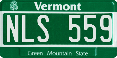 VT license plate NLS559
