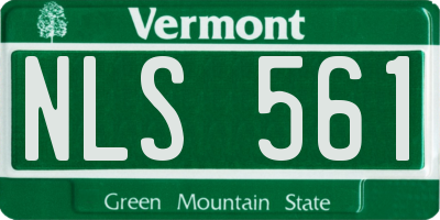 VT license plate NLS561
