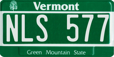 VT license plate NLS577