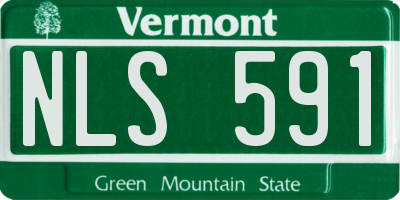 VT license plate NLS591