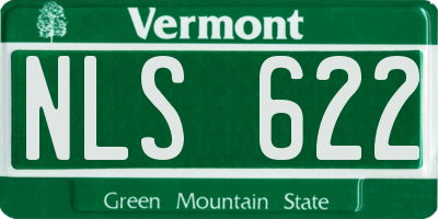 VT license plate NLS622