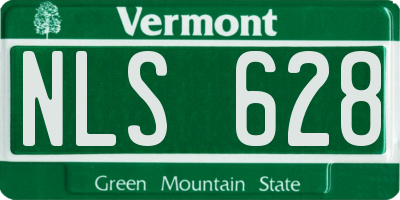 VT license plate NLS628