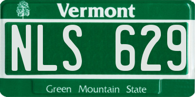 VT license plate NLS629