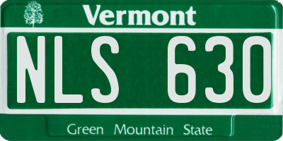 VT license plate NLS630