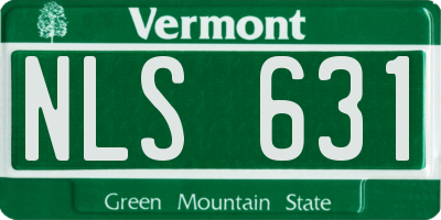 VT license plate NLS631