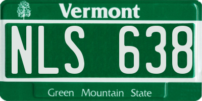 VT license plate NLS638