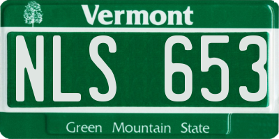 VT license plate NLS653