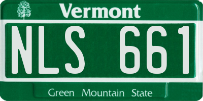 VT license plate NLS661