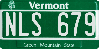 VT license plate NLS679
