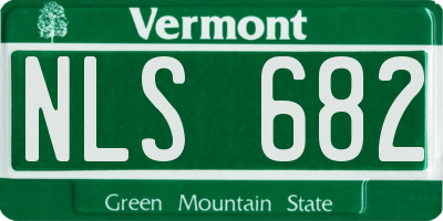 VT license plate NLS682
