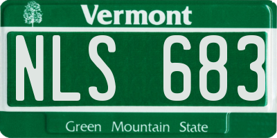 VT license plate NLS683