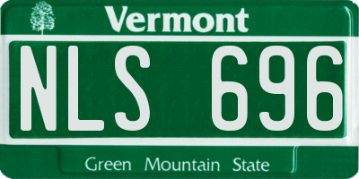 VT license plate NLS696