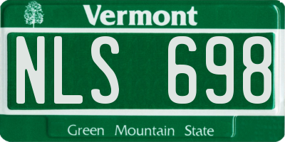 VT license plate NLS698