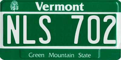 VT license plate NLS702