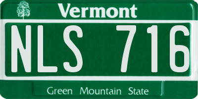 VT license plate NLS716