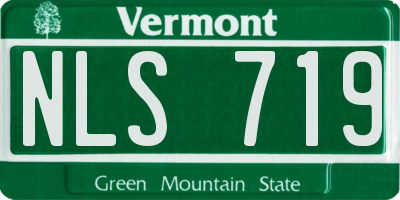 VT license plate NLS719