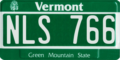VT license plate NLS766