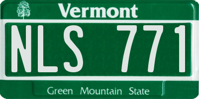 VT license plate NLS771