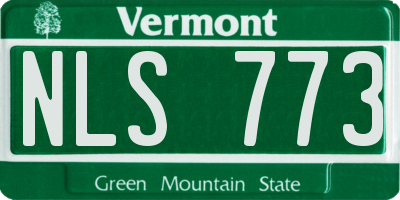 VT license plate NLS773