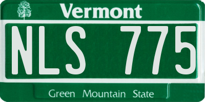 VT license plate NLS775