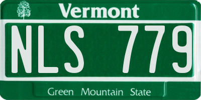 VT license plate NLS779